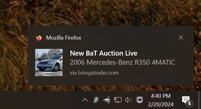Example of properly used Web Push Notification